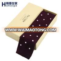 Wholesale High Quality Silk Knitted Necktie Embroider Pattern Tie